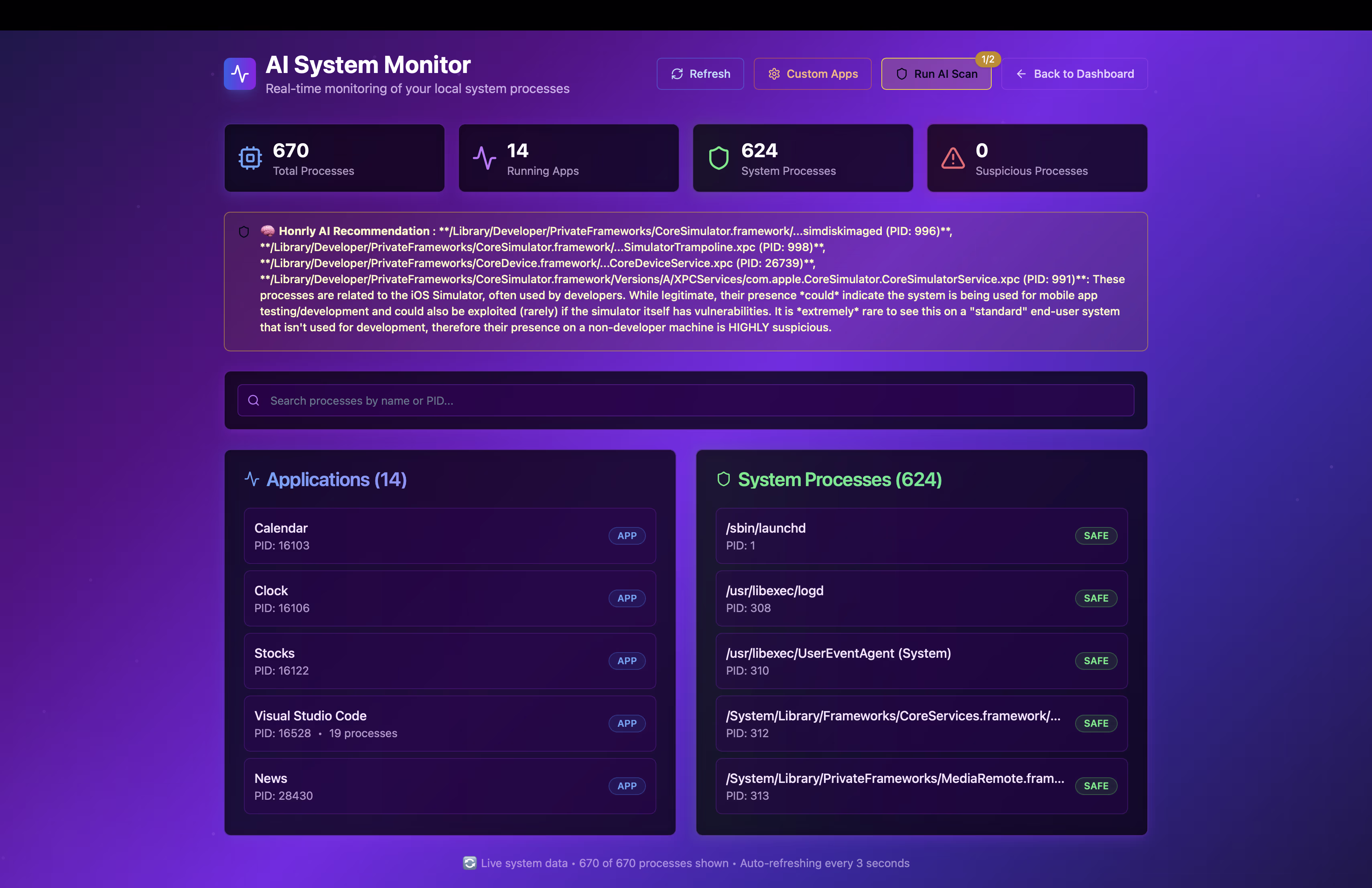 Intelligent System Monitoring